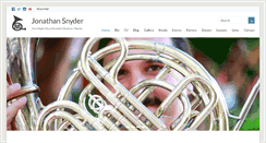 Desktop Screenshot of jonathansnydermusic.com